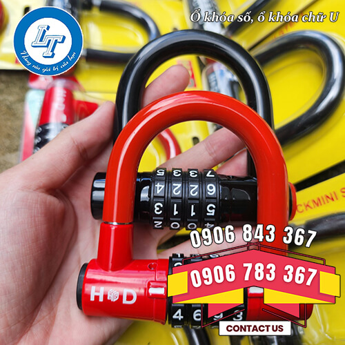 ổ khóa chữ U, khóa số giá rẻ chống trộm 3 ổ khóa chữ U, khóa số giá rẻ chống trộm 3