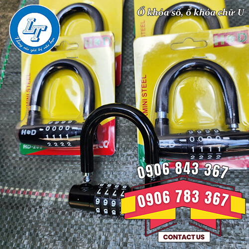 ổ khóa chữ U, khóa số giá rẻ chống trộm 5 ổ khóa chữ U, khóa số giá rẻ chống trộm 5