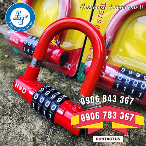 ổ khóa chữ U, khóa số giá rẻ chống trộm 1 ổ khóa chữ U, khóa số giá rẻ chống trộm 1