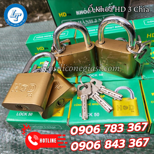 ổ khóa HD kèm 3 chìa 3 ổ khóa HD kèm 3 chìa 3