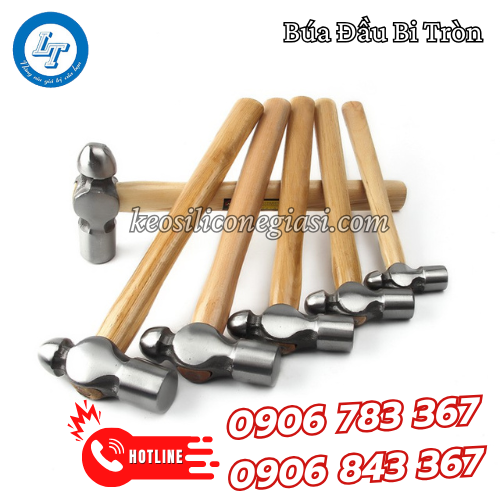 Búa đầu bi cán gỗ 4 Búa đầu bi cán gỗ 4