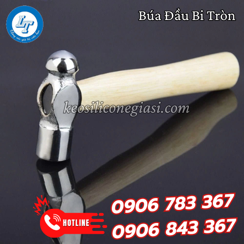 Búa đầu bi cán gỗ 3 Búa đầu bi cán gỗ 3