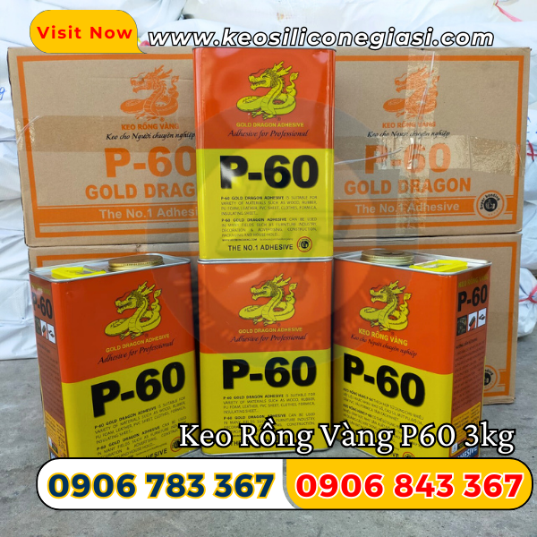 Keo Rồng Vàng P-60 (3.3 Lít / 3kg) Keo Rồng Vàng P-60 (3.3 Lít / 3kg)