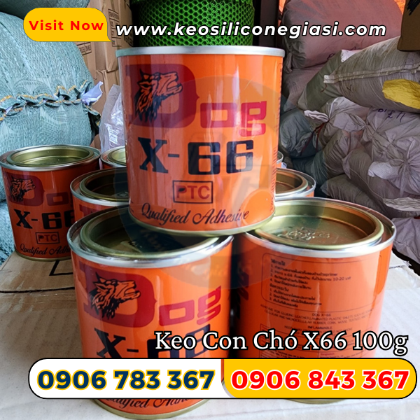 Keo dán con chó X-66 – loại lon nhỏ 100g Keo dán con chó X-66 – loại lon nhỏ 100g