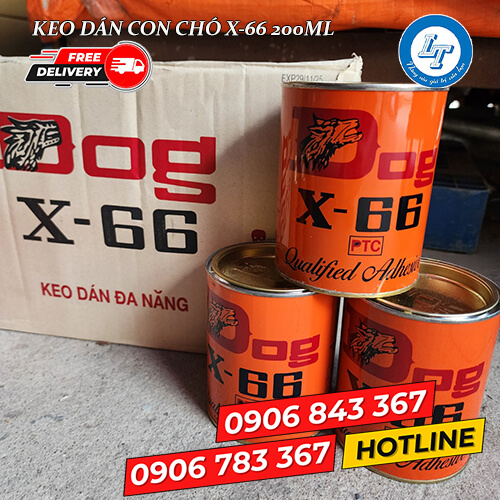 công ty bán giá rẻ keo dán con chó X66 lon 200ml 2 công ty bán giá rẻ keo dán con chó X66 lon 200ml 2