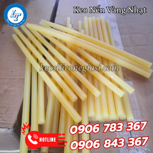 Keo nến cây vàng nhạt giá rẻ, đóng thùng 25kg 1 Keo nến cây vàng nhạt giá rẻ, đóng thùng 25kg 1