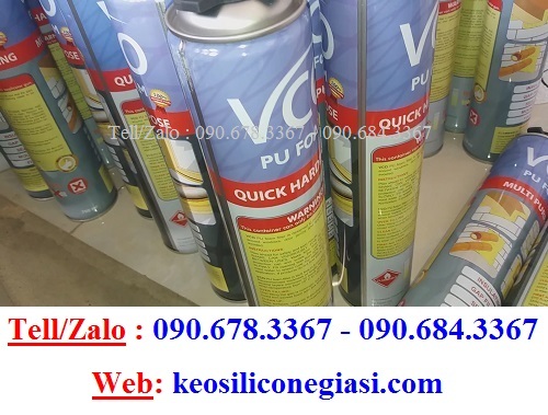 Keo xịt bọt nở Pu Foam Keo xịt bọt nở Pu Foam