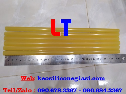 keo silicone cây màu vàng đậm