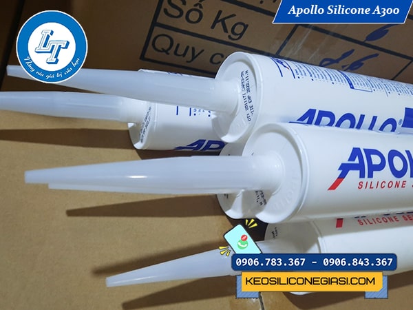 keo silicone A300 trắng trong trám khung kính, cửa sổ đóng chai keo silicone A300 trắng trong trám khung kính, cửa sổ đóng chai