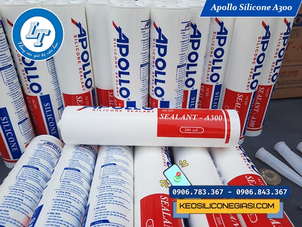 keo silicone A300 trắng trong trám khung kính, cửa sổ đóng chai keo silicone A300 trắng trong trám khung kính, cửa sổ đóng chai