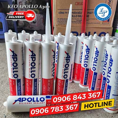 Keo silicone giá sỉ rẻ apollo A300 trắng trong 4 Keo silicone giá sỉ rẻ apollo A300 trắng trong 4