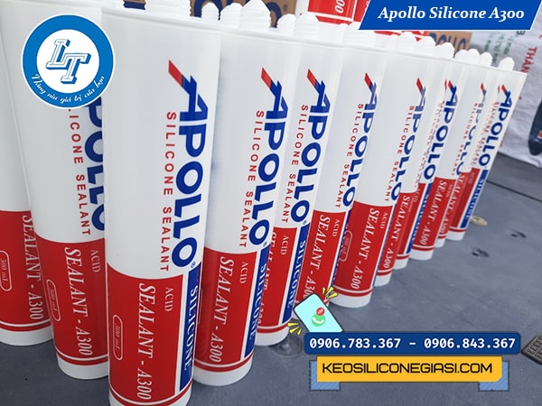 keo silicone A300 trắng trong trám khung kính, cửa sổ đóng chai keo silicone A300 trắng trong trám khung kính, cửa sổ đóng chai