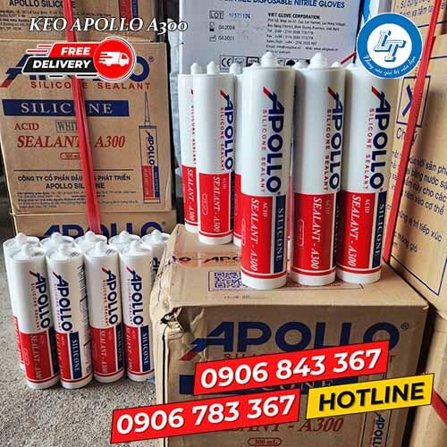 Keo silicone giá sỉ rẻ apollo A300 trắng trong 6 Keo silicone giá sỉ rẻ apollo A300 trắng trong 6