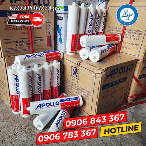 Keo silicone giá sỉ rẻ apollo A300 trắng trong 5 Keo silicone giá sỉ rẻ apollo A300 trắng trong 5