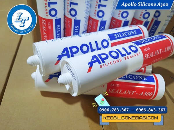keo silicone A300 trắng trong trám khung kính, cửa sổ đóng chai keo silicone A300 trắng trong trám khung kính, cửa sổ đóng chai
