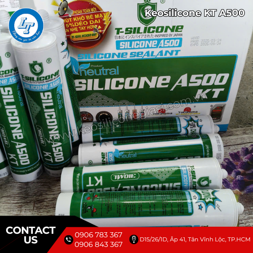 keo silicone A500 KT giá sỉ hàng công trình 1 keo silicone A500 KT giá sỉ hàng công trình 1