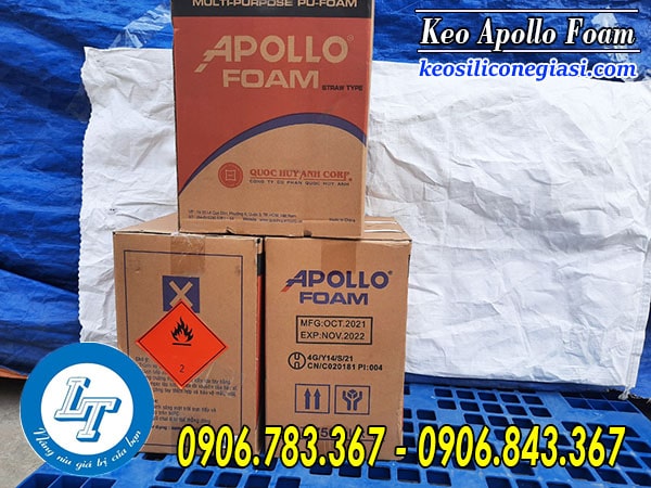 giá keo bọt trương nở Apollo Foam từ 1 thùng trở lên keo bọt trương nở apollo foam
