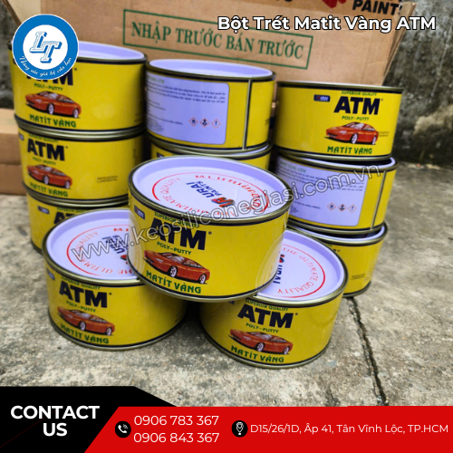 bột trét matit vàng ATM giá rẻ trét mịn, tiết kiệm 4 bột trét matit vàng ATM giá rẻ trét mịn, tiết kiệm 4