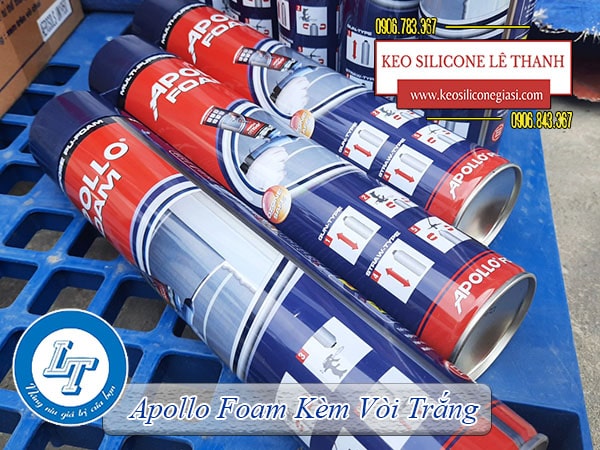 keo Apollo Foam kèm vòi trắng cách âm, cách nhiệt hiệu quả keo Apollo Foam kèm vòi trắng cách âm, cách nhiệt hiệu quả