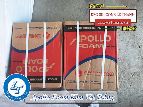 keo Apollo Foam kèm vòi trắng cách âm, cách nhiệt hiệu quả keo Apollo Foam kèm vòi trắng cách âm, cách nhiệt hiệu quả
