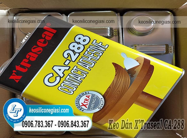 keo dán gỗ công nghiệp xtraseal ca 288 thùng 6 lon keo xtraseal ca 288