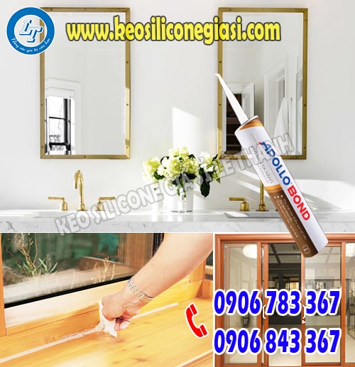 Công dụng của keo apollo bond dán gương soi, kính, gỗ