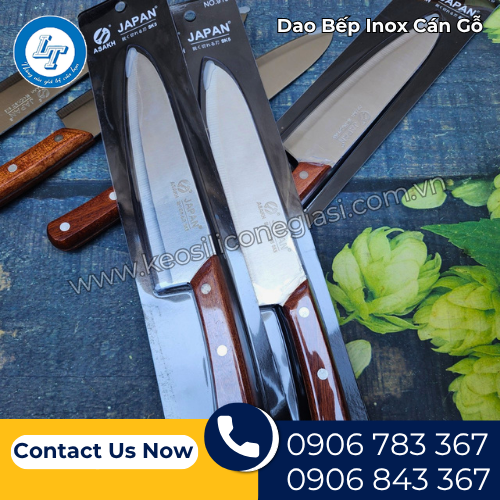 dao bếp inox cán gỗ chắc tay bén lâu, giá sỉ tốt 3 dao bếp inox cán gỗ chắc tay bén lâu, giá sỉ tốt 3