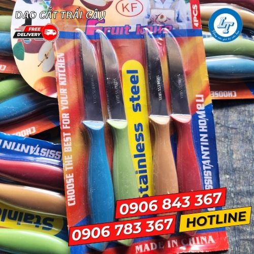 dao cắt trái cây giá sỉ vỉ 4 cây 4 dao cắt trái cây giá sỉ vỉ 4 cây 4