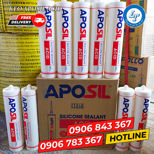 keo Aposil Acid giá sỉ rẻ trám khung nhôm cửa kính 6 keo Aposil Acid giá sỉ rẻ trám khung nhôm cửa kính 6