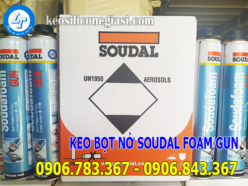 Keo bọt nở chèn khe soudal foam gun