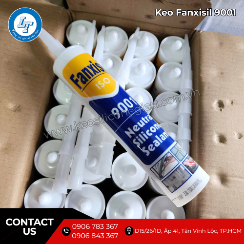 Keo silicone Fanxisil 9001 giá sỉ trám kính, nhôm, gỗ cực kín 4 Keo silicone Fanxisil 9001 giá sỉ trám kính, nhôm, gỗ cực kín 4
