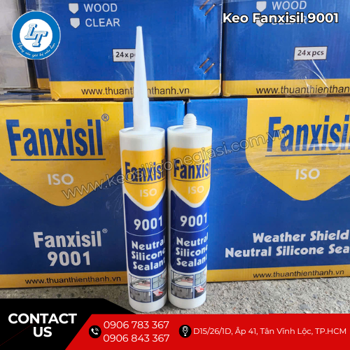 Keo silicone Fanxisil 9001 giá sỉ trám kính, nhôm, gỗ cực kín 3 Keo silicone Fanxisil 9001 giá sỉ trám kính, nhôm, gỗ cực kín 3