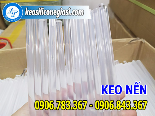 Keo nến màu trắng trong