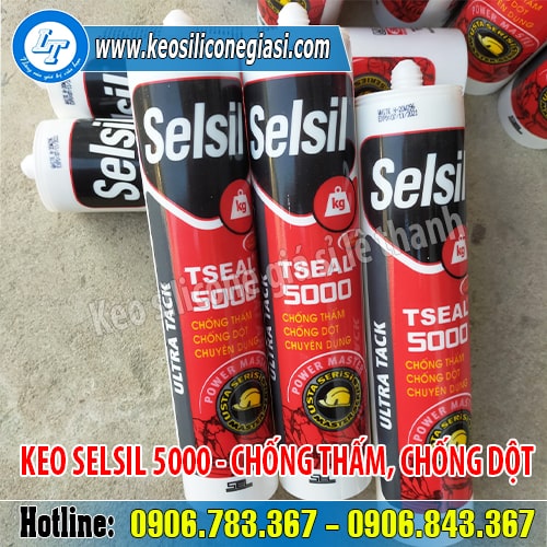 Keo selsil 5000 chống thấm chống dột chuyên dụng