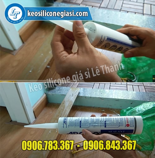 Lắp vòi vào lọ keo apollo