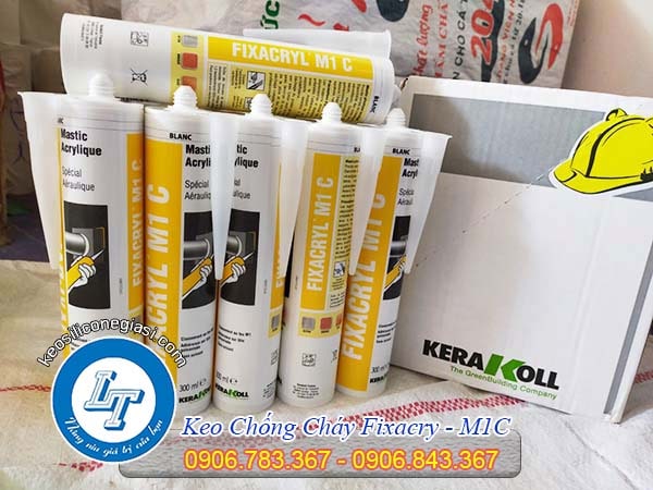 keo Silicone chống cháy Fixacryl M1C chịu lửa chịu nhiệt các ống thông gió, ống xuyên tường keo Silicone chống cháy Fixacryl M1C chịu lửa chịu nhiệt các ống thông gió, ống xuyên tường