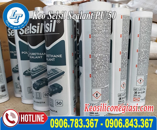 Keo dán máng xối Selsil Polyurethane Sealant PU 50 Keo dán máng xối Selsil Polyurethane Sealant PU 50