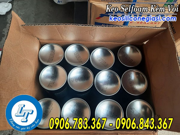 nguồn sỉ thùng 12 chai keo bọt nở Selfoam kèm vòi nguồn sỉ thùng 12 chai keo bọt nở Selfoam kèm vòi