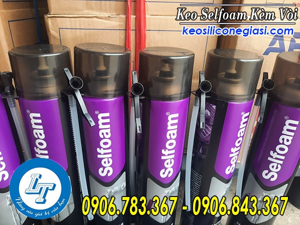 nguồn sỉ thùng 12 chai keo bọt nở Selfoam kèm vòi nguồn sỉ thùng 12 chai keo bọt nở Selfoam kèm vòi