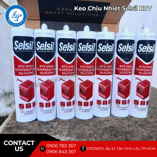 Keo chịu nhiệt Selsil RTV giá sỉ siêu hot dính cao, bền lâu 3 Keo chịu nhiệt Selsil RTV giá sỉ siêu hot dính cao, bền lâu 3