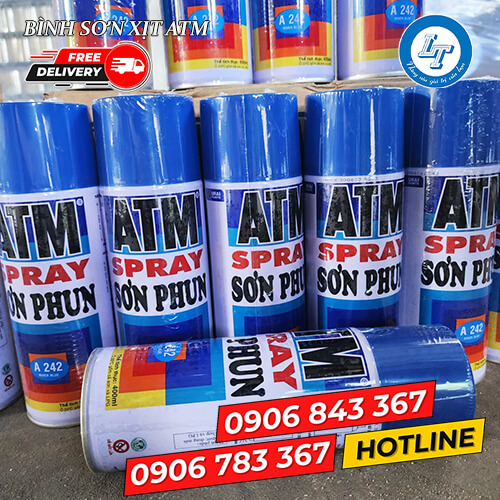 Bình xịt phun sơn ATM giá sỉ màu thông dụng 5 Bình xịt phun sơn ATM giá sỉ màu thông dụng 5