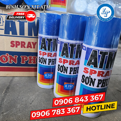 Bình xịt phun sơn ATM giá sỉ màu thông dụng 1 Bình xịt phun sơn ATM giá sỉ màu thông dụng 1