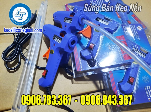 mua súng bắn keo nến chiết cây mai ngày Tết súng bắn keo nến