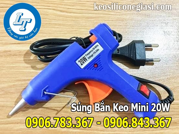 bỏ sỉ, lẻ súng bắn keo mini loại 20w, súng mini