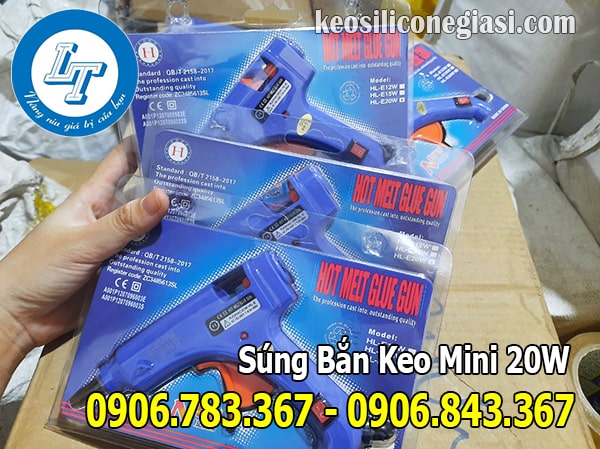 bỏ sỉ, lẻ súng bắn keo mini loại 20w, súng mini