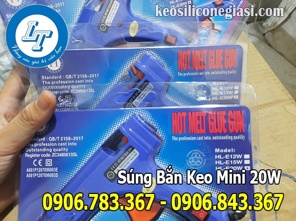 bỏ sỉ, lẻ súng bắn keo mini loại 20w, súng mini