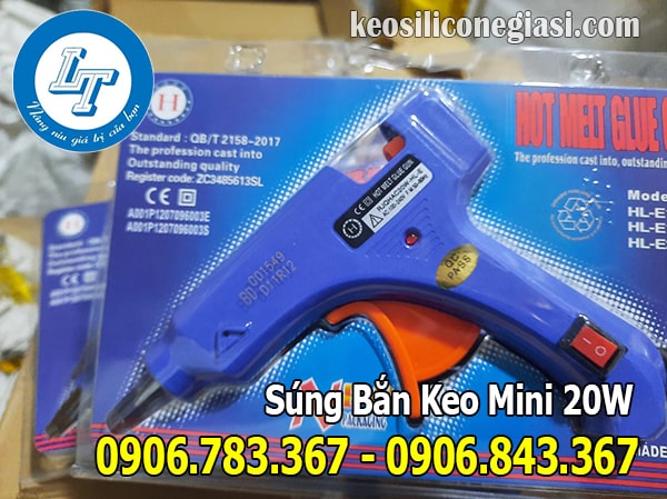 bỏ sỉ, lẻ súng bắn keo mini loại 20w, súng mini