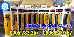 KEO SILICONE AXIT X'TRASEAL SA-103 THI CÔNG LẮP ĐẶT KÍNH, NHỰA GIÁ RẺ