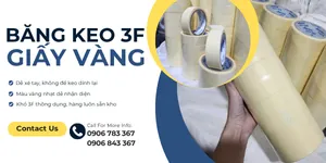 BĂNG KEO GIẤY VÀNG 3F mua sỉ giá rẻ