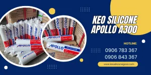 Keo silicone giá sỉ rẻ APOLLO A300 TRẮNG TRONG